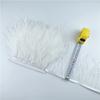 1Meters Ostrich Feathers On Tape Fringe Trim Ribbon 10-15Cm 4-6" Long White Feather Trims Decor For Clothes Flecos Decoration