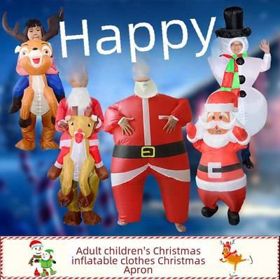 Santa Claus, Snowman, and Reindeer Christmas Costumes