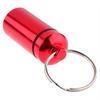 Small Tablets Holder Pill Case First Aid Container with Key Ring Key Chain
