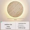 Wabi-Sabi Style Retro Yellow Travertine Light for Hallway, Corridor, Entrance, Balcony, and Bedside Atmosphere.