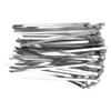 100Pcs Cable Tie Stainless Steel Hose Zip Tie Self Locking Set Kit for Wire Line Type A