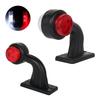 2Pcs Truck Side Marker Light 12V Premium Trailer Outline Lamp Professional Truck Round Clearance Bright Indicator Warning Lamp