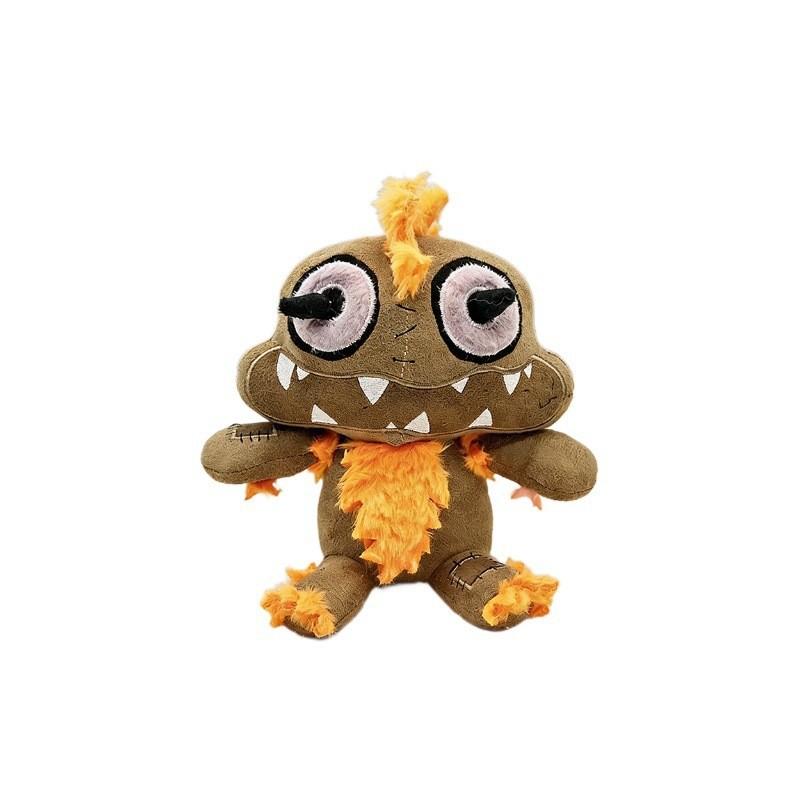 Poppy Playtime Prototype 1006 Plush Toy - Red Monster Stuffed Doll with Zipper Mouth Yellow Pocket, Horror Game Character Plushie Gift for Fans & Kids