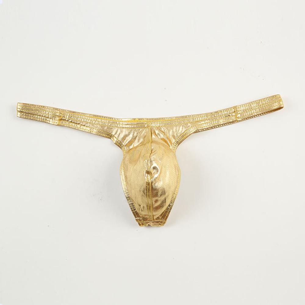 Underpants Briefs Faux Leather G-String M-XL Men\'s