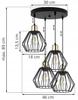 Hanging Lamp, Ceiling Chandelier, Wire Shade, Led