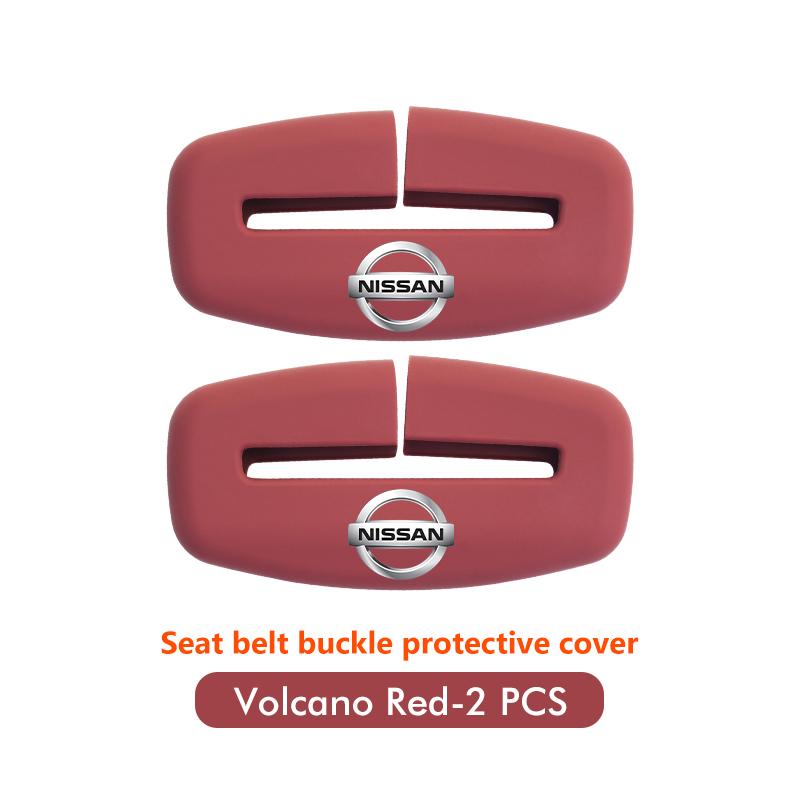 Silicone Seat Belt Buckle Cover Universal Car Anti Scratch Protector For Nissan Almera Versa Pathfinder Maxima Murano Armada