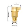 Brass Automatic Exhaust Valves DN15 Heating and Air Conditioning Tap Water Pipe Vent Valves Air Vent Pressure Relief Valves
