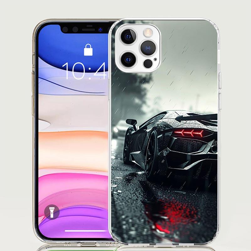 Cool Male Men Sports Cars Phone Case for Apple iPhone 17 Air 16 15 Plus 14 + 13 Mini 12 11 Pro Max 7 8 SE 16Max Soft Shell Cover