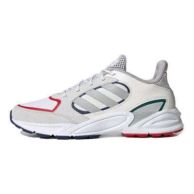 Neo 90S Valasion Pantofi de alergare casual cu vârf jos, confortabili, din material textil, antiderapanți, rezistenți la uzură, bărbați, sneaker, gri roșu EG8401