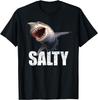 Adult Teen Funny Salty Shark Gift Grumpy Moody Angry Humor T-Shirt