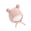 Jingqi Cute Newborn Ear Protection Tie-On Hat for Autumn and Winter.