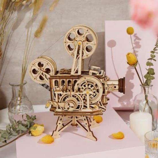 3D Wooden Puzzle LK601 with Japanese Instructions Projector Tsukurundesu®