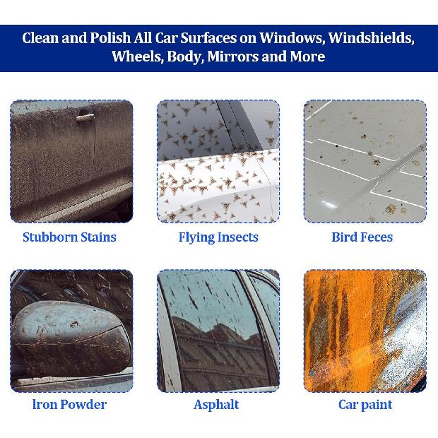 Giantree Clay Mitt - Auto Detailing Microfiber Clay Bar, Medium Grade, Blue