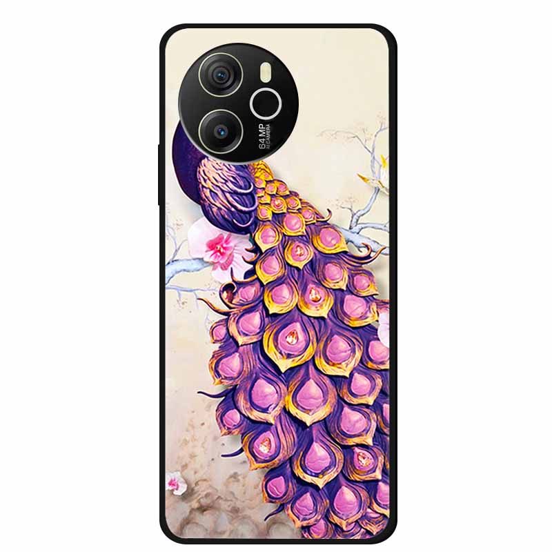 Für Blackview Shark 8 4G Hülle 6,78'' Cartoon Schwarzes Silikon TPU Weiche Handyhülle für Blackview Shark 8 Schutzhülle Para Shark 8 4G