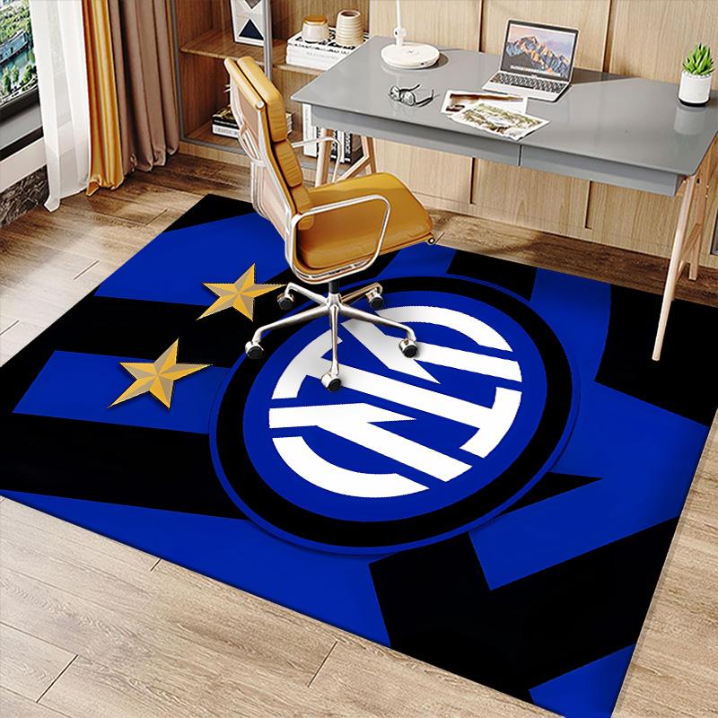 Inter Milan logo1 Printed Absorbent Washable Carpet, Non-Slip Bathroom Mats, Kitchen Rugs, Yoga Mat,Living Room Entrance, Camping Picnic Rugs