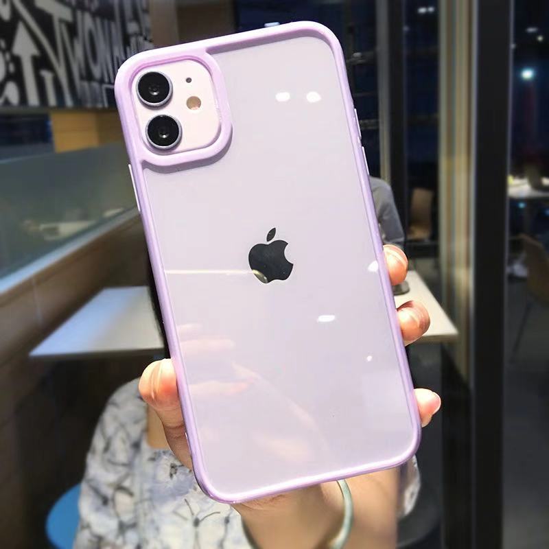 Luxury Candy Silicone Bumper Phone Case For iPhone 16 15 14 11 12 13 Pro Max XS XR 8 7 Plus Transparent Protection Back Cover
