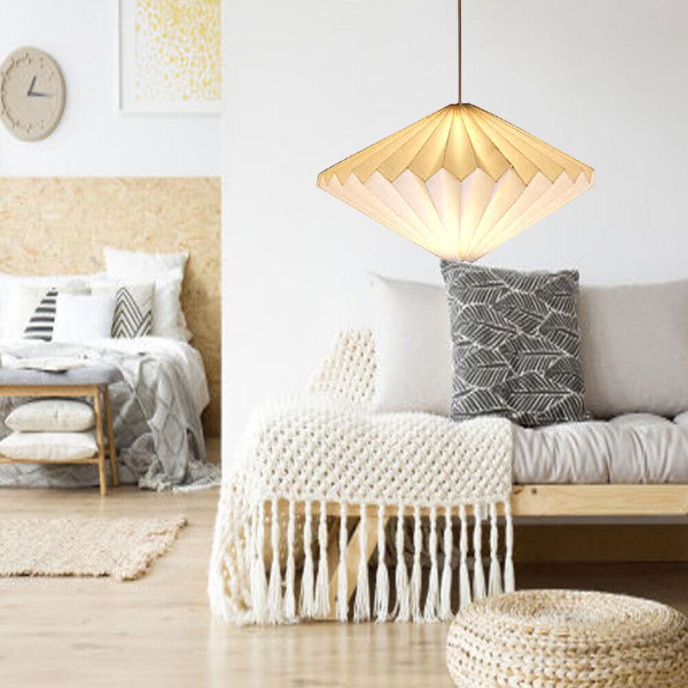 Nordic Modern Art Decoration Paper Origami Lantern Hanging Ceiling Pendant Light Lamp Shade