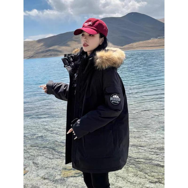 

Высококачественное повседневное женское зимнее пальто Теплое премиум-пальто Design Sense Женское повседневное пальто XL чёрный