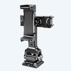 Phone Tripod Mount Adapter with for Arca Base Cold Shoes 3/8in 1/4in Screw Hole 360 Degree Rotatable Double Phone Clip