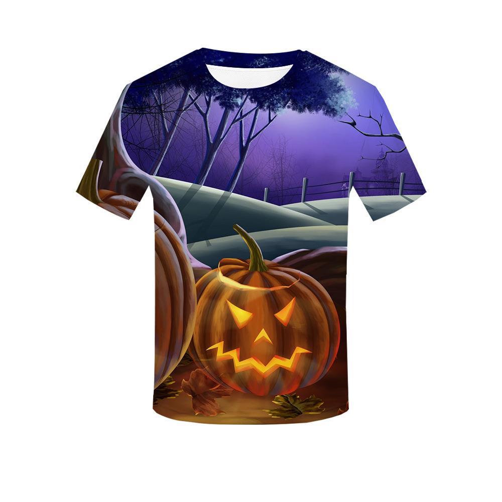 Halloween personlig 3D-tryckt t-shirt för vuxna män sommar kortärmade t-shirts
