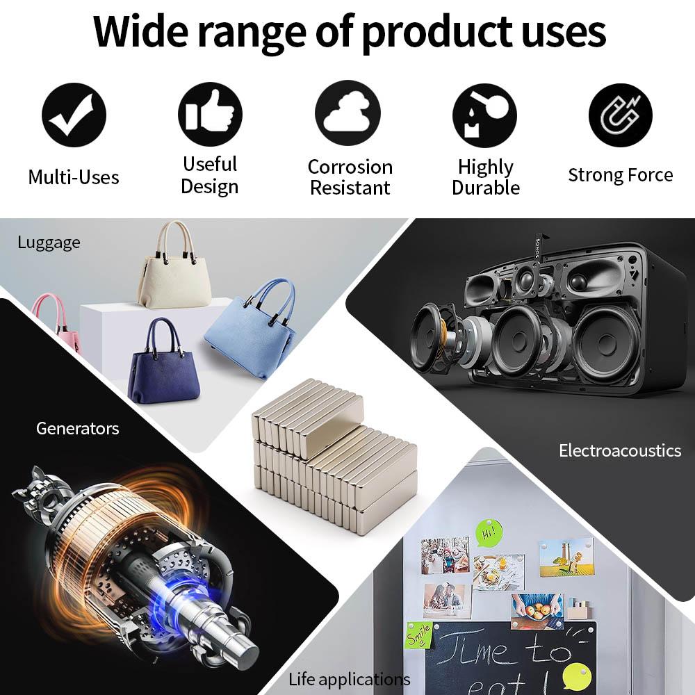 30x10x3mm Superstarker Neodym-Magnet N35 NdfeB Permanentmagnetischer Magnetblock Leistungsstarke Magnete Kühlschrank