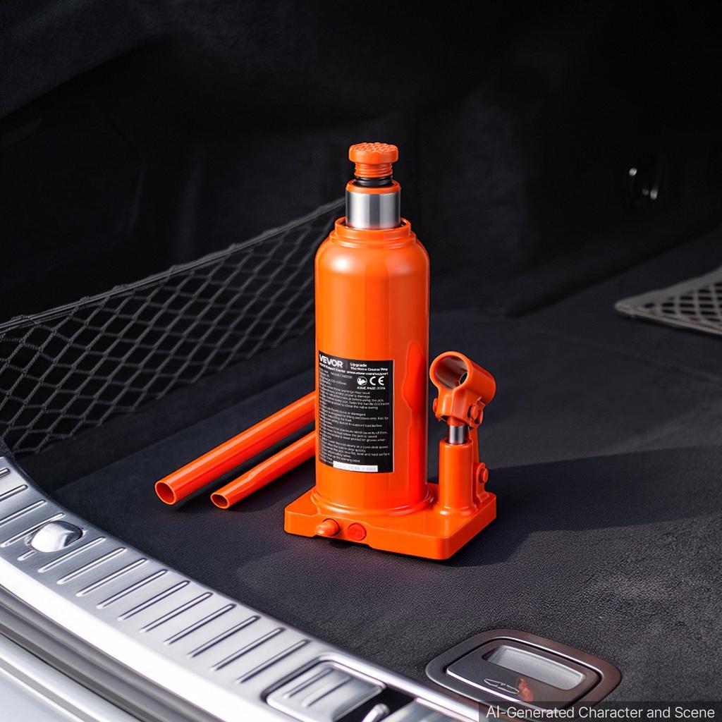 VEVOR Hydraulic Bottle Jack 12 Ton (26455.5 lbs) 230-440 mm Lifting Range, for Heavy-Duty Pickup Truck, Medium-Duty Truck, RV, Auto Repair