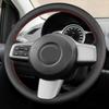 Hand Braid Car Interior Accessories Steering Wheel Cover Microfiber Leather Trim For Mazda 2 2007 2008 2009 2010 2011 2012