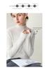 Women's Seamless Cashmere Half-High Neck Pullover - Soft, Warm, Long Sleeve Casual Sweater