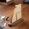 Walnut Wood Filter Storage for Coffee Brewing Fan Shape Filtering Paper Rack
