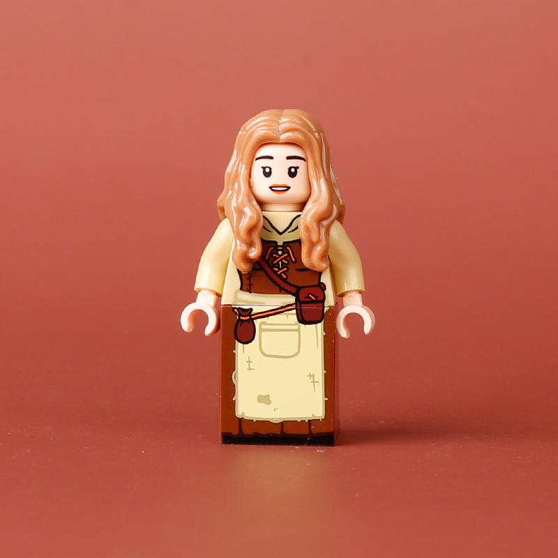 Średniowieczna Dziewczyna Czarownica Klocki do Budowania Postaci