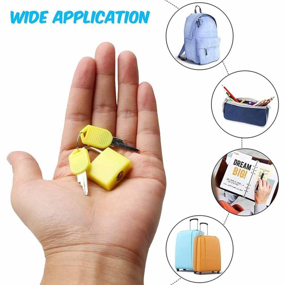 Lightweight Home,Travel Use With 2 Keys Multicolor Small Lock Diarybook Decor Padlock Drawer Lock