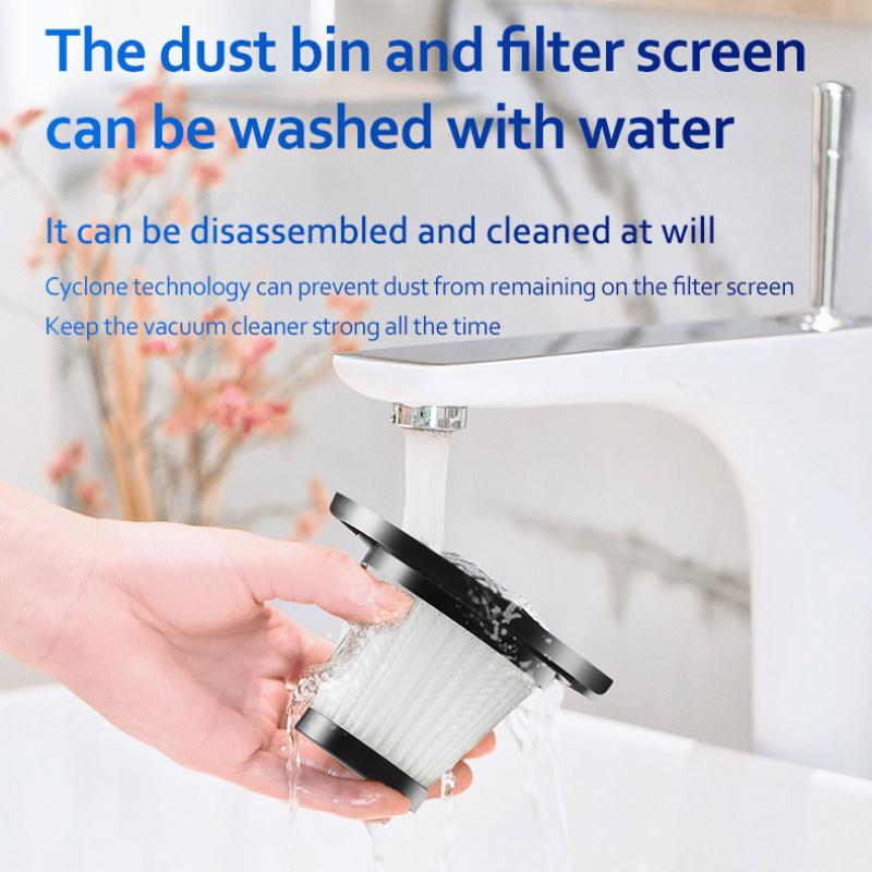 6500Pa High Suction Wireless Mini Vacuum, Handheld Cleaning Tool Suitable for Household and Automobile Cleanup Work