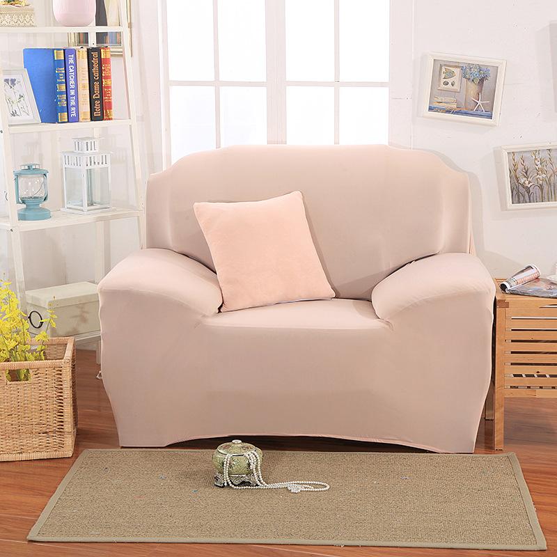 Capa de sofá de cor lisa, capa completa, capa multifuncional, capa de sofá elástica, capa completa, combinação universal de quatro estações, concubina real