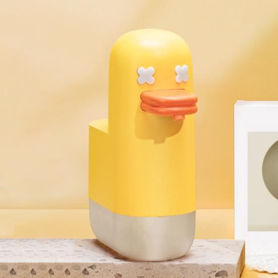 Automatický napěňovací dobíjecí dávkovač mýdla s 1200mAh baterií Bezdotykové ovládání jedním dotykem PIR senzor Roztomilé kontrolní světlo Dávkovač pěnového mýdla