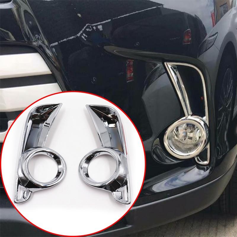 Front Fog Light Lamp Chrome Cover Trim Fit For Toyota Highlander 2017-