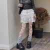 Móda Punk Roztrhané Punčocháče s Dírkami Nue Sexy Lolita Gotické Punčochy s Pavučinou Dámské Y2k Černé Síťované Měkké Punčocháče Vysoké Punčochové zboží
