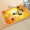 Sunflower Entrance Welcome Door Mat Flowers Bedroom Bedside Decor Carpet Non-slip Bathroom Kitchen Foot Rugs for Indoor Home