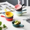 Creative Mini Ceramic Discretionary Dish Japanese Tableware Seasoning Dish Handle Dish Soy Sauce Vinegar Sushi Dipping Plate