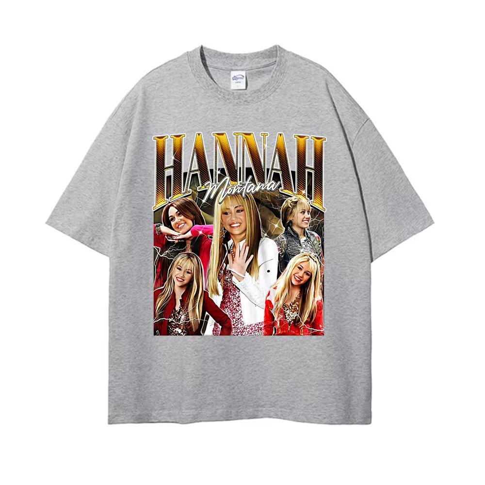 

Summer Hannah Montana Vintage Pop Graphic Tshirts Unisex Womens Clothing Fashion Aesthetic T Shirt ONeck Tshirt Streetwear 4XL