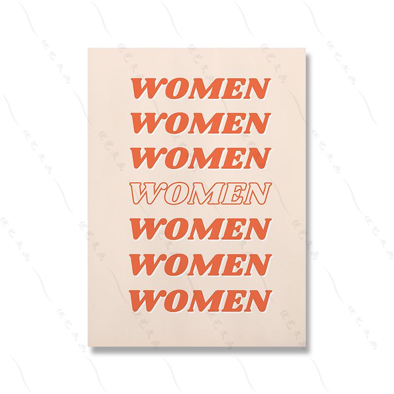 Donne femministe regali ufficio parete tipografia poster stampa grande amore materno tela pittura stanza arredamento casa citazione arte astratta