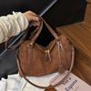 Vintage Scrub Leather Women Shoulder Crossbody Bag Designer Large Capacity Ladies Handbag Luxury Commuting Female Tote Sac Purse