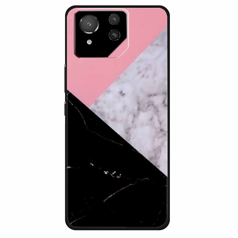 For Asus ROG Phone 8 Case Lovely Soft Silicone Lion Fundas For ASUS Rog Phone 8 Pro Cover Marble Cat Phone8 8pro Protector Bag