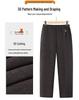 Women's Warm Plush-Lined High-Waisted Winter Pants - Casual, Loose Fit for Middle-Aged & Elderly