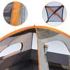 AmazonBasics Dome Tent for 4 People with x x Orange and Grey Rainfly, 2.7 2.1 1.2m,