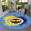 Fenerbahce Sports Club,FCSB Round Area Rug,Carpet Rug for Living Room Bedroom Sofa Playroom Decor,Non-slip Floor Mat