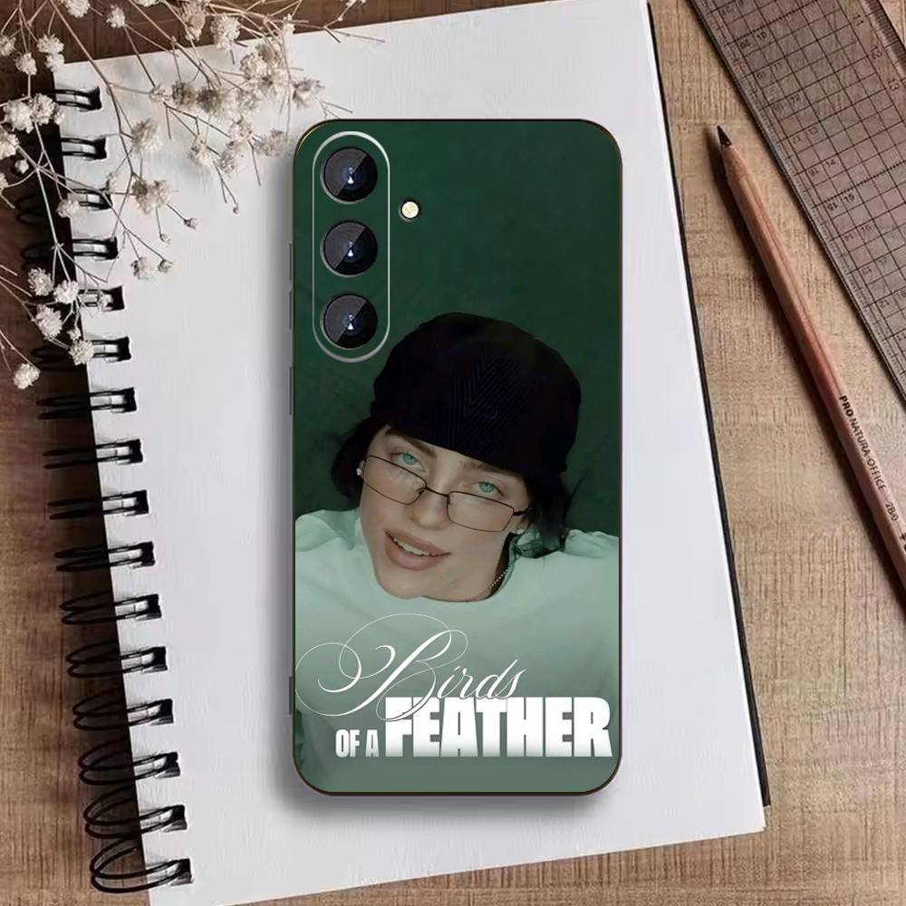 S-Singer B-Billie Eilish  Phone Case For Samsung Galaxy A73,A72,A71,A70,A52,A51 Others Soft Black Cover