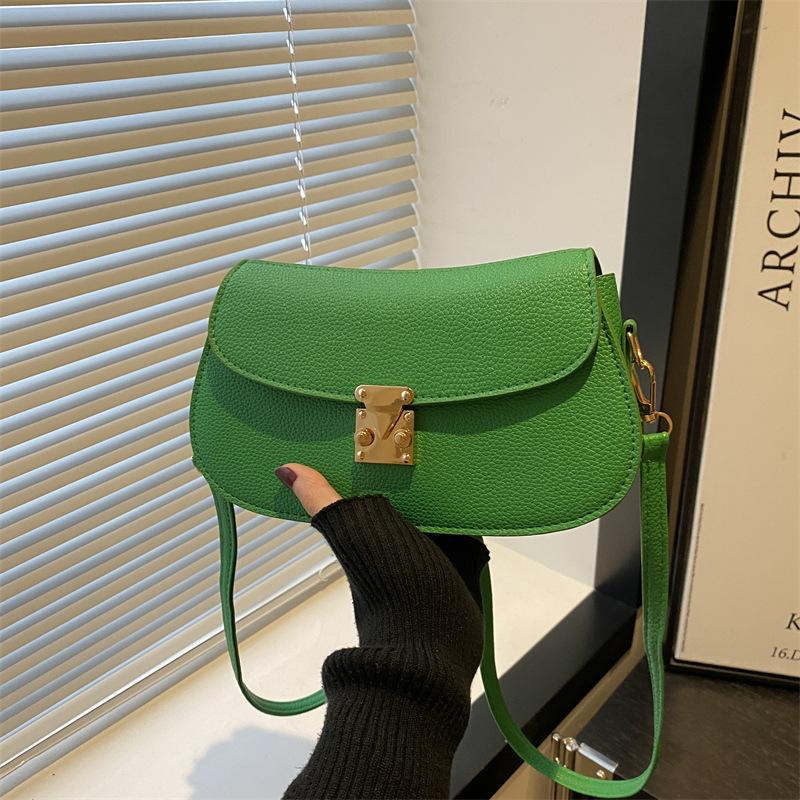 New Stylish Simple Retro Women's Commuter Shoulder Bag, Foreign Versatile Niche Design Crossbody Small Square Bag