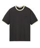 IL CORSO Washed Ringer Short Sleeve T-Shirt Charcoal Gray