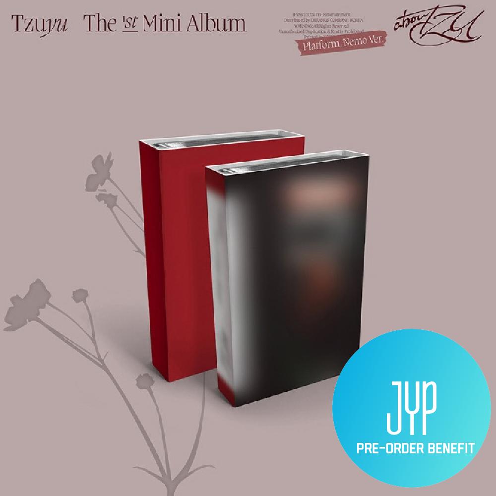 

Предварительный заказ TWICE Tzuyu The 1st Mini Album на платформе TZU Nemo ver. и JYP POB