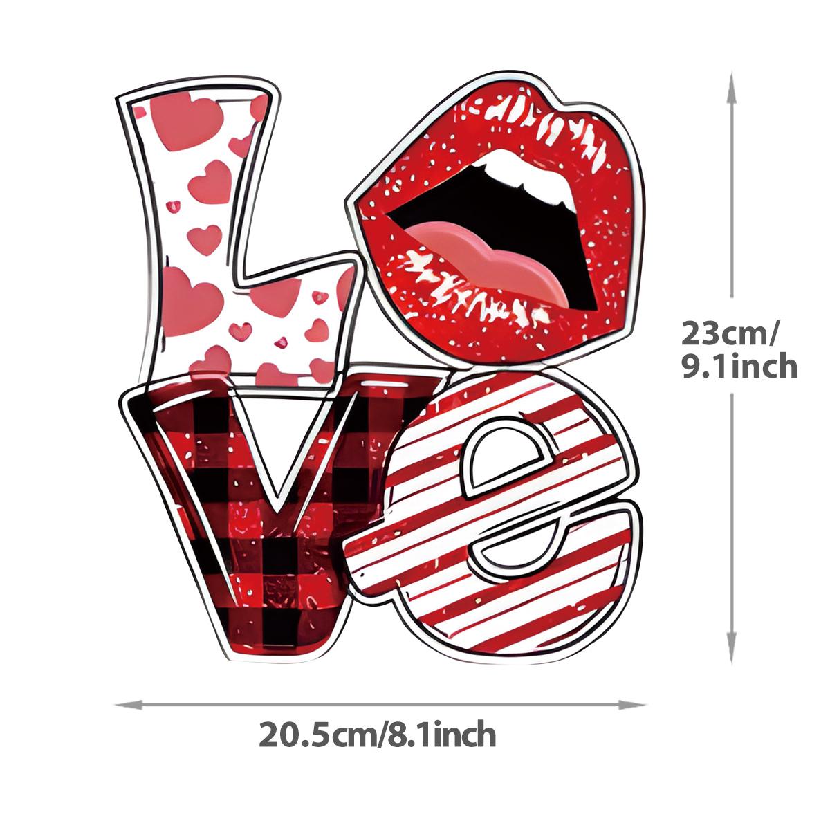 

Последняя наклейка на День святого Валентина с термонаклейкой в виде сердца, воздушного шара LOVE, для одежды, термопресса, нашивки для толстовок, подушек, толстовок